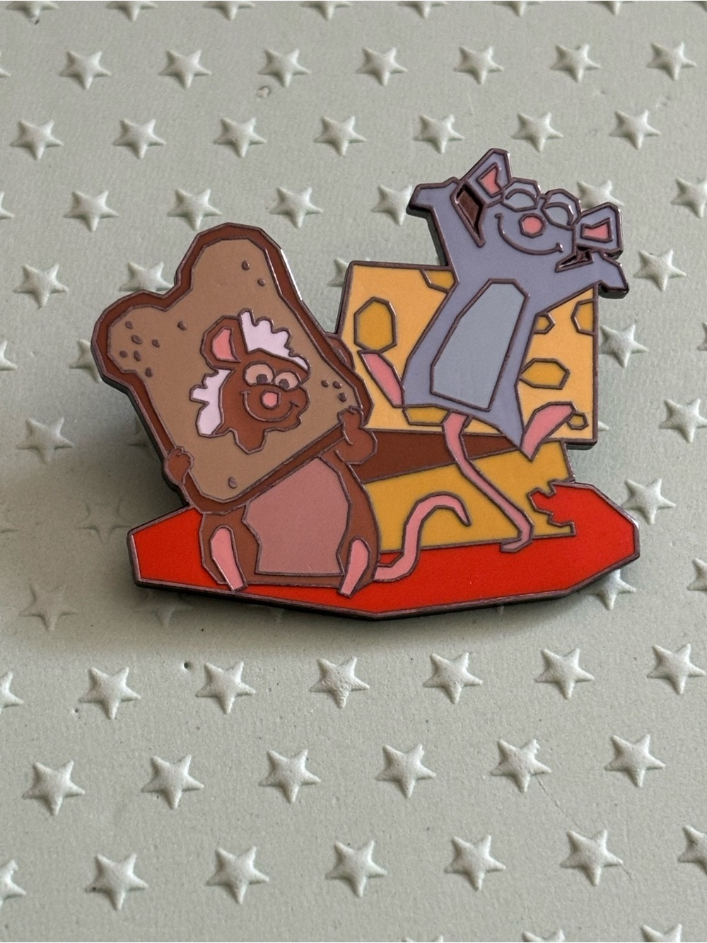Remy and Emile In Bread And Cheese Disney Store Trading Pin *Hard to Find*